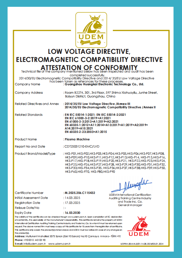 Plasma machine CE