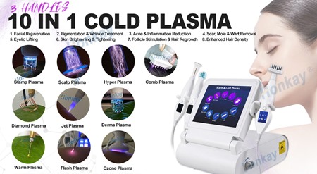 cold and hot plasma beauty machine for salon and clinic use