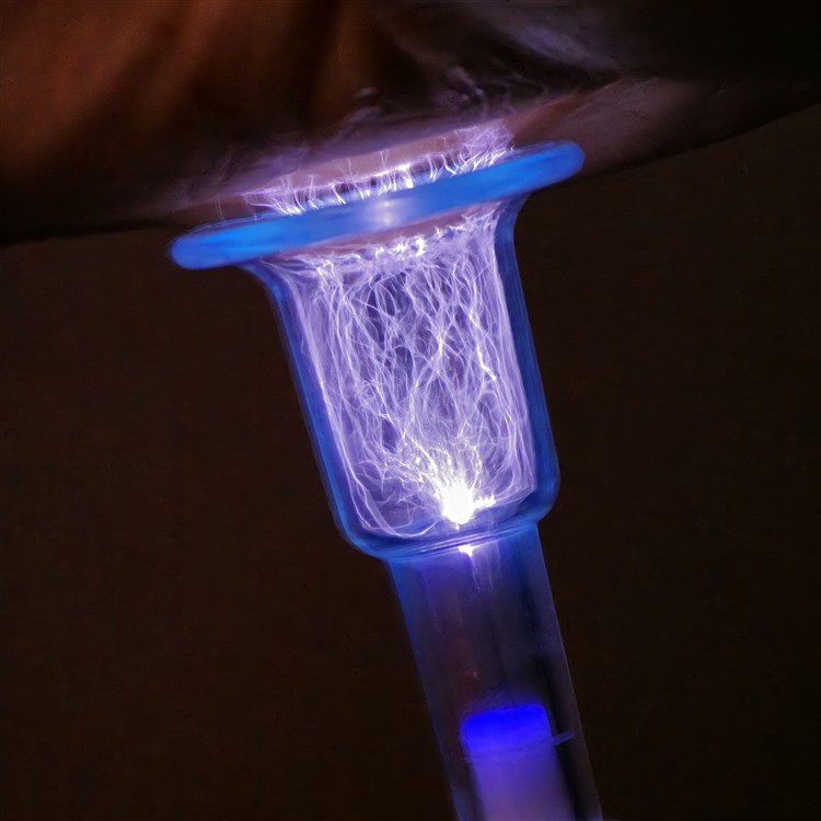 scalp plasma discharge from a comb handpiece